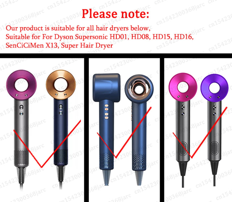 Automatic Swing Nozzle For Dyson Supersonic HD01 HD15 Nozzle SenCiCiMen X13 Super Hair Dryer Shake Nozzle Styling Tool Accessory