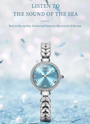 OLEVS 9971 orologio al quarzo per donna scala romana abito elegante orologio da donna moda impermeabile luminoso orologio a mano di lusso originale platinumshop