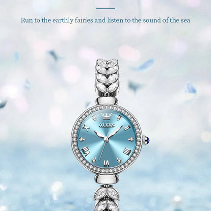 OLEVS 9971 orologio al quarzo per donna scala romana abito elegante orologio da donna moda impermeabile luminoso orologio a mano di lusso originale platinumshop