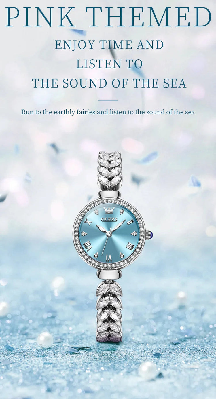 OLEVS 9971 orologio al quarzo per donna scala romana abito elegante orologio da donna moda impermeabile luminoso orologio a mano di lusso originale platinumshop