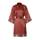 Indumenti da notte estivi personalizzati in pizzo Sposa e damigella d'onore Abito da sposa Abito personalizzato Champagne Kimono Accappatoio in seta Abito da notte in raso