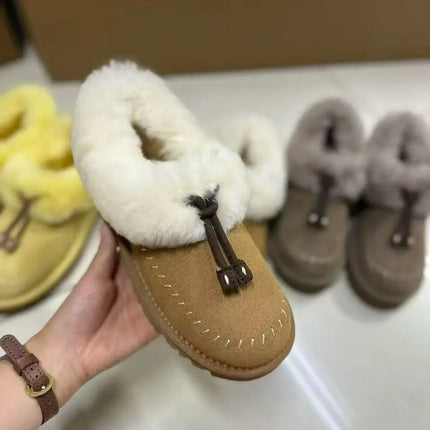 2026 New Vintage Thick-soled Warm-weather Women's Cotton Shoes, Fashionable Half-Ankle Cotton Boots