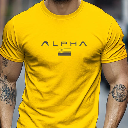 Men's Sports T-shirt for Outdoor Fitness Men's Casual O-Neck Loose Short Sleeve T-shirt Fashion Gym T-shirt Men's Summer Quick Dry Running Tees