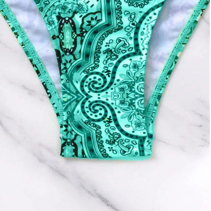 Sexy Push Up Bikini 2024 Costume da bagno donna Due pezzi Costumi da bagno Perizoma femminile Bikini Set Nuoto per costumi da bagno Biquini brasiliano platinumshop