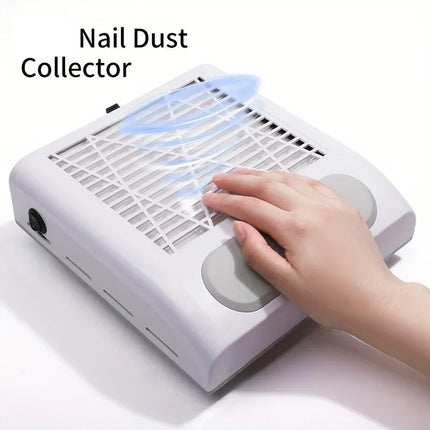 Nail Grinding Polishing Dust Collector Desktop Adjustable Speed Vacuum Device For Home Salon Nail Art Sessions