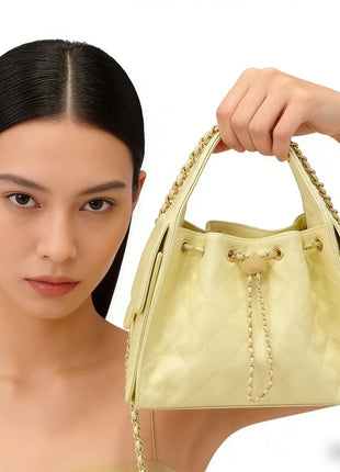 Trendy Chain Strap Black Underarm Bag for Women,  Leather Shoulder Purse for Party And Travel PlatiNum