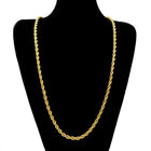 Hot y2k 18K Gold Necklace 3MM Twisted Rope Twist Electroplating Chain for Men Women Wedding Jewelry Gifts PlatiNum