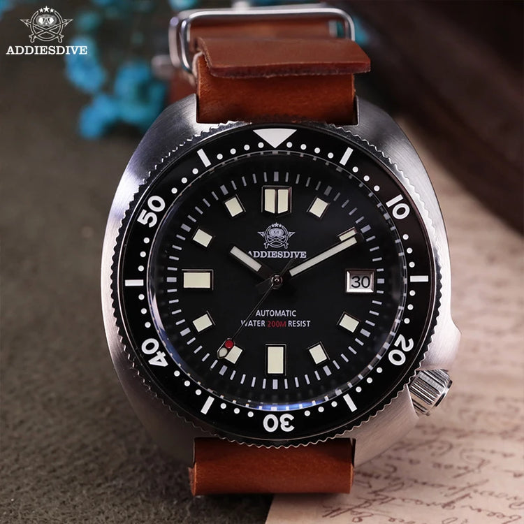 ADDIESDIVE Men's Watch Sapphire Glass Stainless Steel NH35 Automatic Mechanical Watch BGW9 Luminous 200m Waterproof Dive Watch