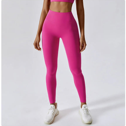 High Waist Yoga Leggings Women Push Up Sport Leggings Fitness Running Hip Lift Yoga Pants Highly Elastic Gym Workout Leggings PlatiNum