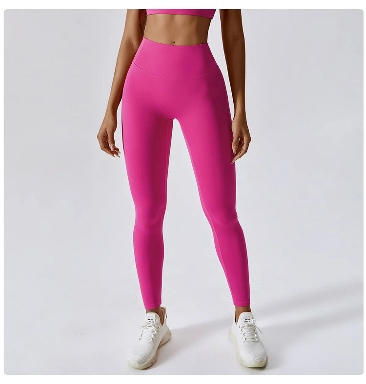 High Waist Yoga Leggings Women Push Up Sport Leggings Fitness Running Hip Lift Yoga Pants Highly Elastic Gym Workout Leggings PlatiNum