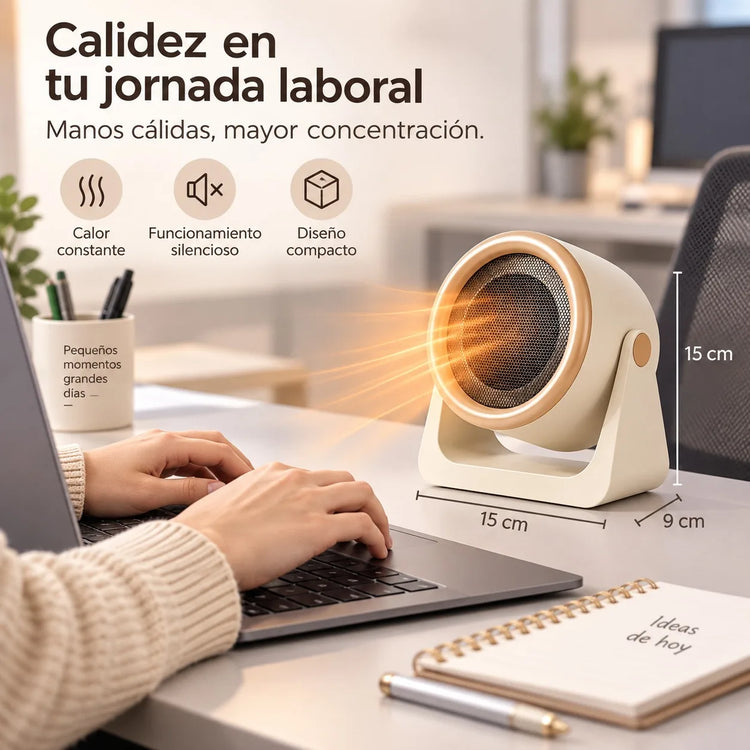 Low Consumption Portable Electric Heater with Adjustable Angle and Silent Operation, Mini Tabletop Stove for Office and Bedroom
