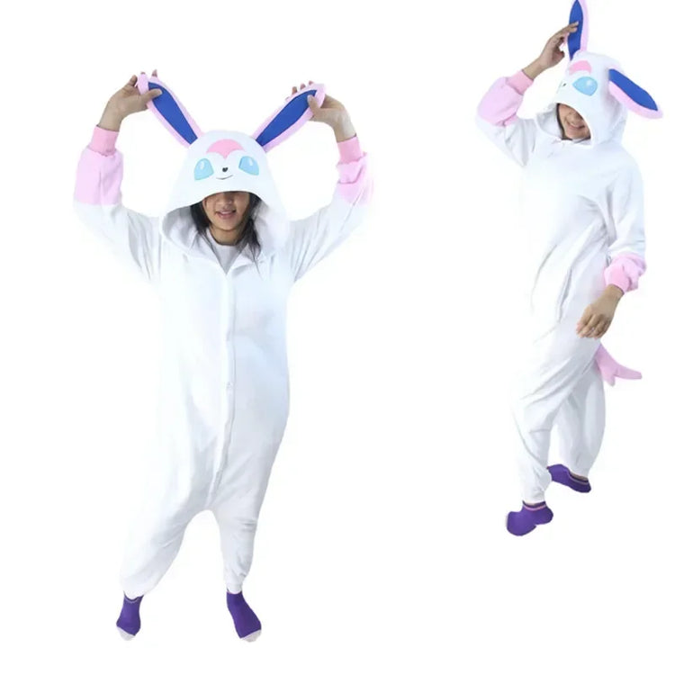 okemon Cosplay Kigurumi Onesie Snorlax Jigglypuff Umbreon Gengar Costume Halloween Adult Anime Bulbasaur Pajamas