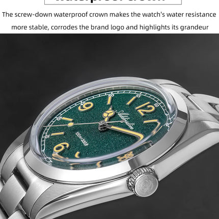 ADDIESDIVE 36mm Hot Sale Men's Watch AD2518 Bubble Mirror Glass 316L Stainless Steel Reloj Hombre 100m Waterproof Quartz Watches