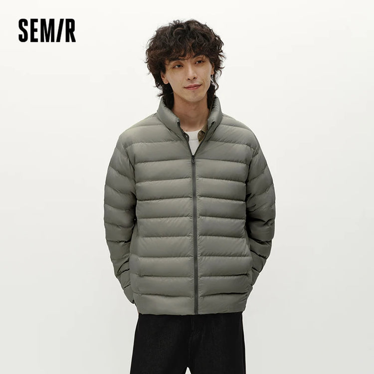 Semir Men Down Jacket Lightweight Build 90 Percent Down Fill Stand Collar 2026 Winter Warm Insulation Cold Weather