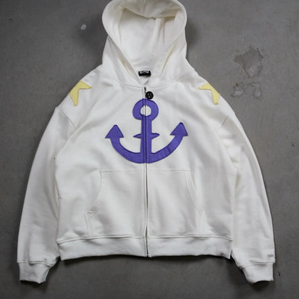Jojo Bizarre Adventure Star Design Hoodies Women Men Zip Anime Hoodie Harajuku Streetwear Sweatshirt Y2k Men Clothing