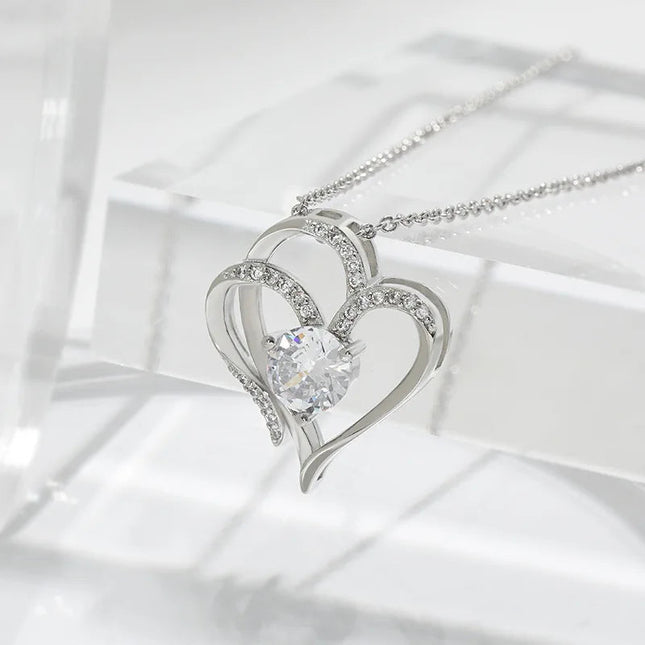 Collana in Argento 925 Scintillante per Donna e Uomo, Gioiello Raffinato per Matrimoni, Fidanzamenti, Feste, Regalo di San Valentino PlatiNum