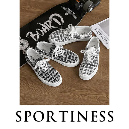 Designer Canvas Casual shoes for men  Flats Vulcanized Shoes Original printed sneakers male Skateboard street shoes men Tennis