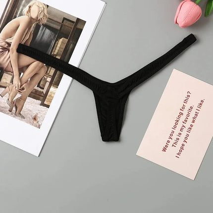 Women Thong Low-Rise G-string Mini Sexy Underwear Micro Bikini Bottom Thongs Female Panty