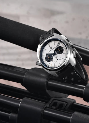Orologio da Uomo PAGANI DESIGN con Quadrante Giallo, Cronografo al Quarzo, Movimento Giapponese VK63, Vetro Zaffiro, Impermeabile, Novità 2026