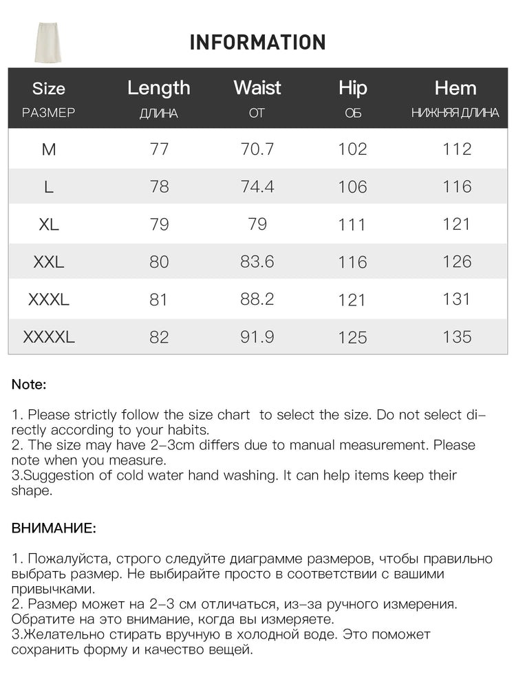 DUSHU Classic Long and Short Elastic Waist A-line Skirt 2025 Winter Skirt for Women Solid Simple Commuting Office Ladies College PlatiNum