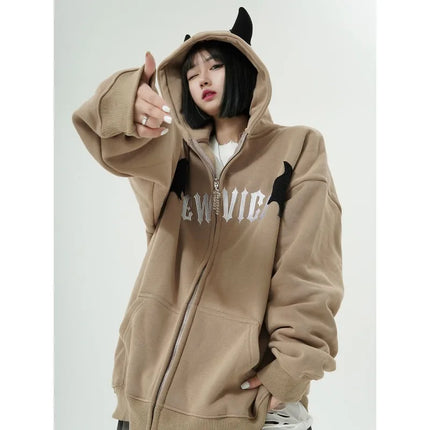 Deeptown Kawaii Duck Hoodies Women Long Sleeve Cute Tops Emo Clothes Korean 2023 Fashion Winter Yellow Casual Pullover Soft Girl