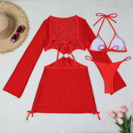 2026 Bikini sexy Costumi da bagno femminili Costumi da bagno a tre pezzi da donna Costumi da bagno da spiaggia Costumi da bagno Bikini brasiliano Set Bagnante da piscina platinumshop