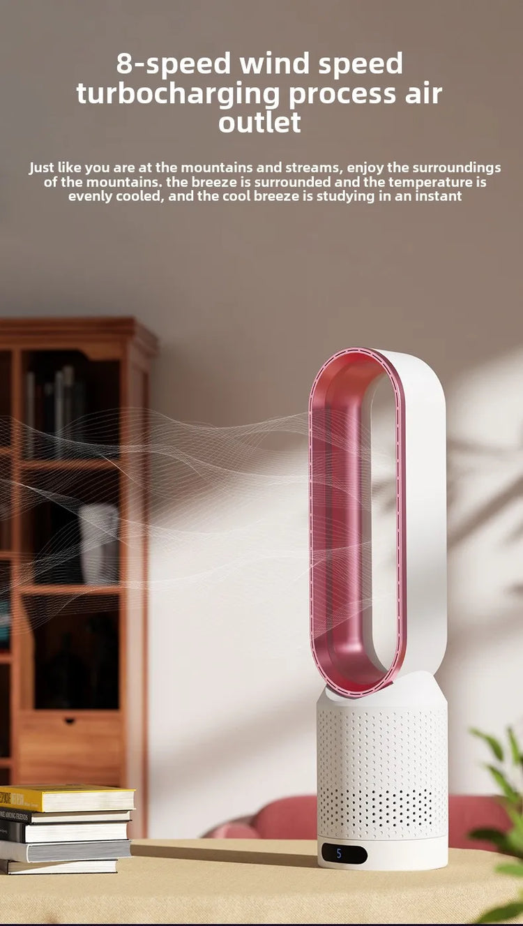 NUOVO Ventilatore Senza Pale 2026 per Purificazione dell'Aria Domestica, Circolazione Ultra Silenziosa, Ventilatore a Torre per Dormitorio