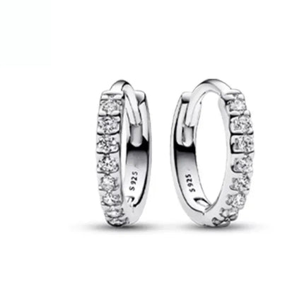 Orecchini e Ciondolo con Zirconi Scintillanti, Combinazione Fiore di Ciliegio e Farfalla, Orecchini in Argento 925, Regalo Ideale per Donne platinumshop
