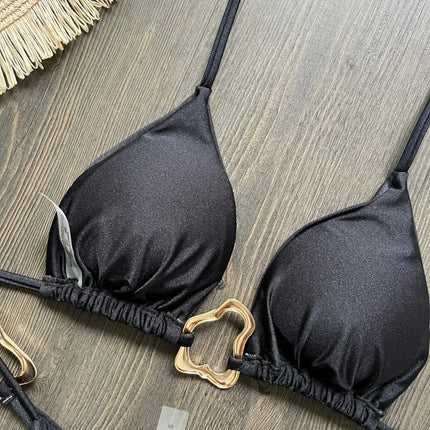 Micro Bikini Sexy da Donna, Costumi da Bagno Femminili, Set Bikini Push-Up, Abbigliamento da Spiaggia, Biquini Brasiliano PlatiNum