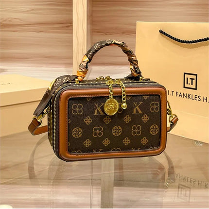 Brand Women's Bag 2025 New Style Light Luxury Western Style High Quality Handbag Designer Casual Versatile Crossbody Bag PlatiNum