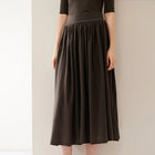 Women's Clothes High-quality Cashmere Skirts Fashionable Mulberry Silk Knitted A-line Skirts Women's High-waisted Umbrella Skirt PlatiNum