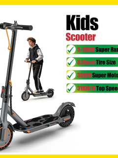 Monopattino Elettrico JUICEASE 15KM/H, Batteria 25V, Freno a Pedale, Motore 250W, Scooter Elettrico per Bambini, Idea Regalo