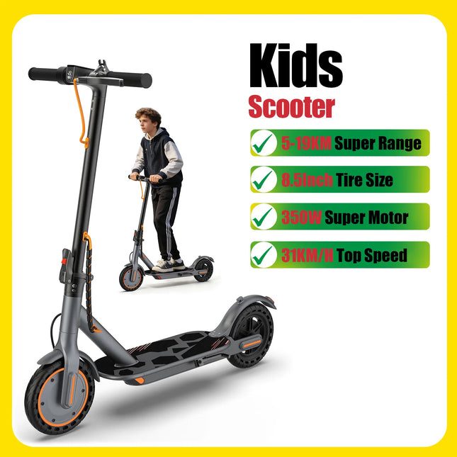 Monopattino Elettrico JUICEASE 15KM/H, Batteria 25V, Freno a Pedale, Motore 250W, Scooter Elettrico per Bambini, Idea Regalo