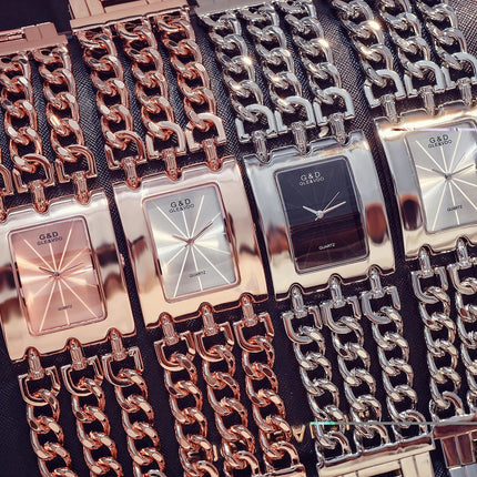 Orologio da donna di marca di lusso Abito con strass Orologi da polso da donna Eleganti orologi femminili in oro per le donne Montre Femme 2025 platinumshop