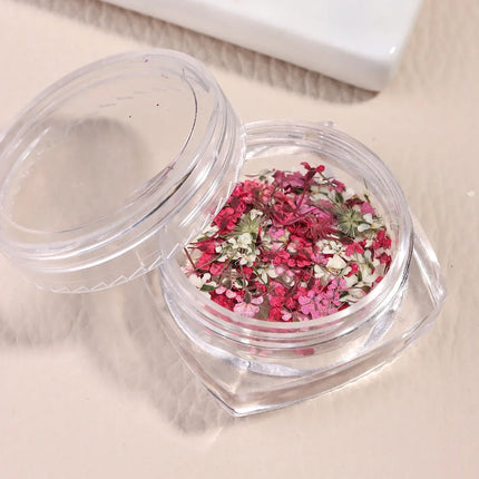3D Mix Colors Flower Nail Art Sticker Resin - Summer Natural Minced Flowers Decal for Nails Art Accessories&Applique DIY Craft