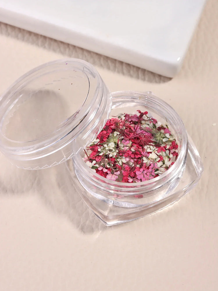 3D Mix Colors Flower Nail Art Sticker Resin - Summer Natural Minced Flowers Decal for Nails Art Accessories&Applique DIY Craft