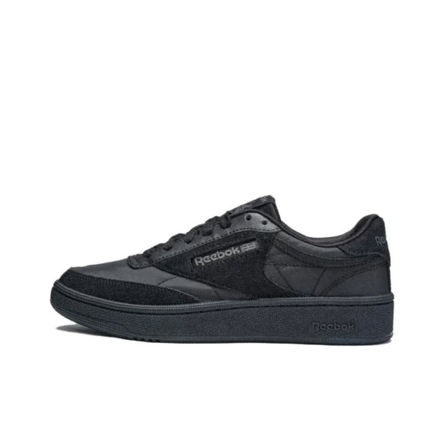 Reebok CLUB C 85 W+ Coverage Balance Low top Skateboard Shoes Unisex Black 100222334