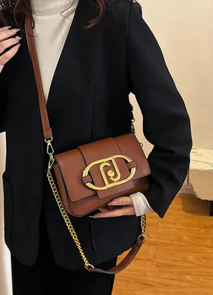 Borsa a tracolla da donna 2026 di nuova moda con catena, stile retrò, grande capacità, versatile, da portare sotto il braccio o a tracolla, piccola borsa quadrata