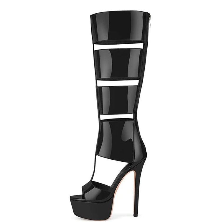 Summer sexy high heel platform  women sandal belt peep toe night party sandal PlatiNum