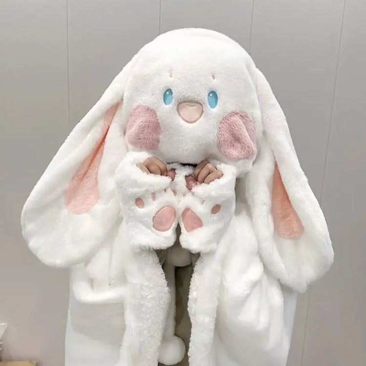 Anime Fox Cloak Fox Cape Cartoon Cloak Coral Fleece Keep Warm Air Blankets Cosplay Costumes Lovely Soft Birthday Valentine Gifts