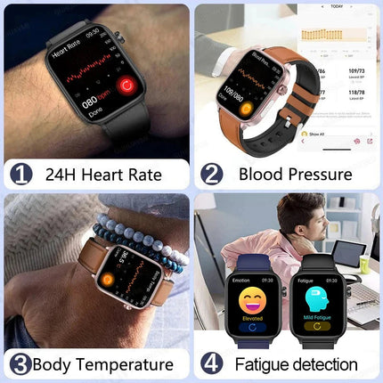 Nuovo 2025 Smartwatch per XIAOM1 con ECG+PPG, Monitoraggio Grasso Sanguigno e Acido Urico, Frequenza Cardiaca, Pressione Sanguigna, Chiamate Bluetooth per Uomini e Donne platinumshop