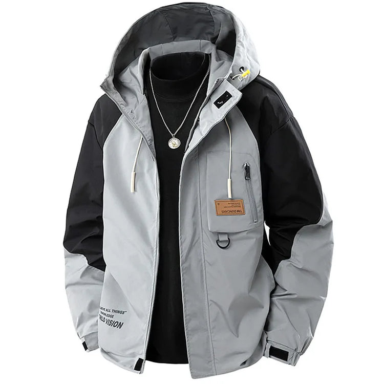 Jacket Mens Spring Autumn New Men Jacket Printing Hooded Jackets Casual Coat Men's Business Coats Size L-4XL 5XL 6XL 7XL 8XL
