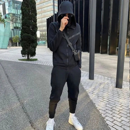 2025 Tracksuits Sports Suit Men's Hoodie Fashion Casual Sports Zipper Jacket Jacket Trousers Suitpant Sets Men New in Men's Sets PlatiNum