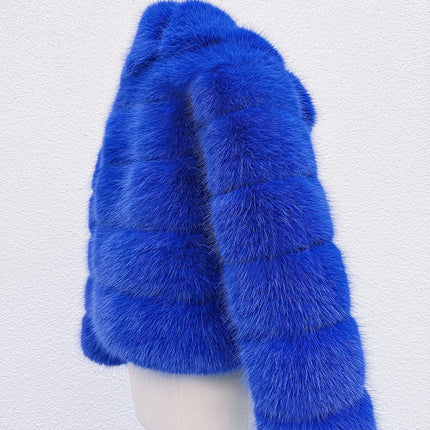 ZADORIN New Luxury Big Collar Spliced Fluffy Faux Fur Coat Women Elegant Winter Faux Fur Jacket Woman Fur Coats Thicken Fur Top