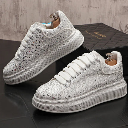 Luxury Royal Style Mens Wedding Dress Shoes Spring Handmade Embroidery Pattern Exotic Designer Loafers Fashion Casual sneaker
