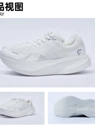 DYNAFISH XIaonian Danian Platform TPEE Professional Marathon Running Shoes Men Women Racing Training Sneakers PlatiNum
