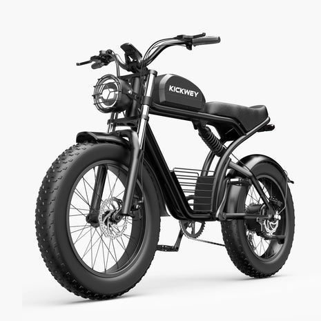 Bicicletta Elettrica KICKWEY K7 Peak 1500W 48V 18.2Ah con Pneumatici Larghi Fuoristrada 20x4.0, Cambio a 7 Velocità, Consegna Rapida, Velocità Massima di 55 Km/h e Autonomia di 100 Km