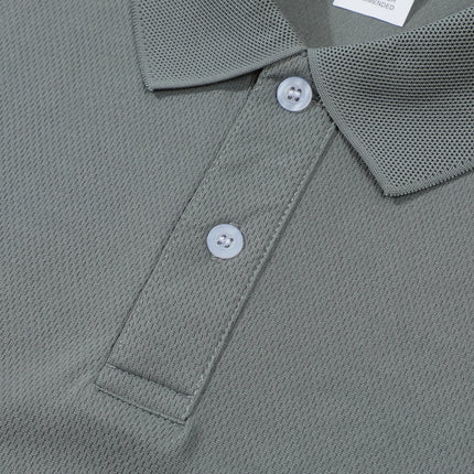 2025 Men's Solid Color Ultralight Breathable Quick-Dry Polo Shirt Suitable for Gym, Fitness, and Running