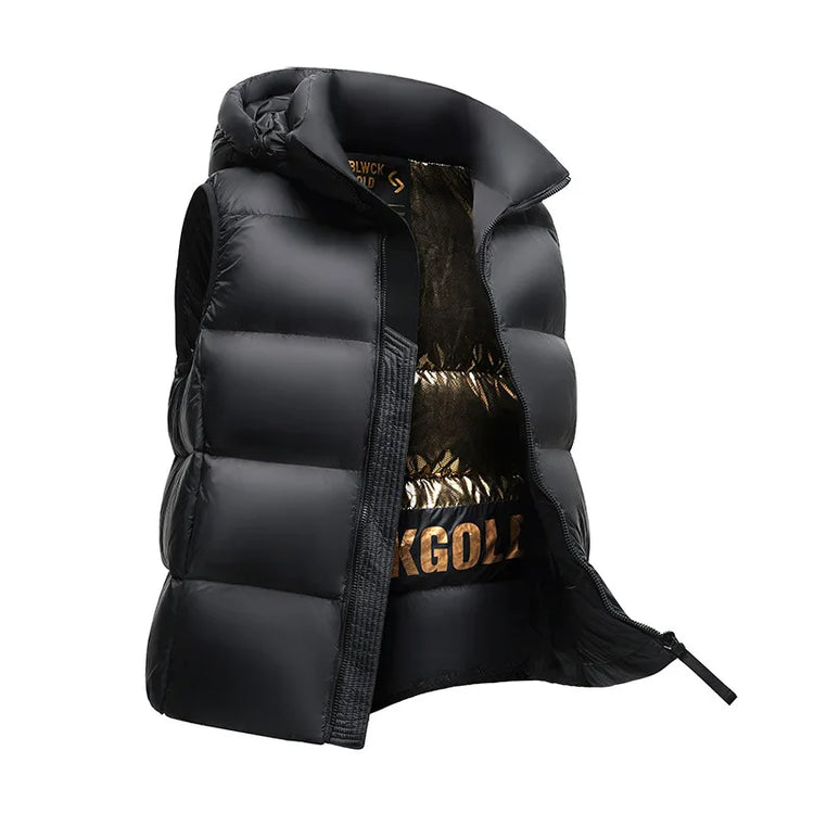 brand Men Vest down waistcoat winter sleeveless jacket men's lightweight waistcoat thick Sleeveless warm Waistcoat Man