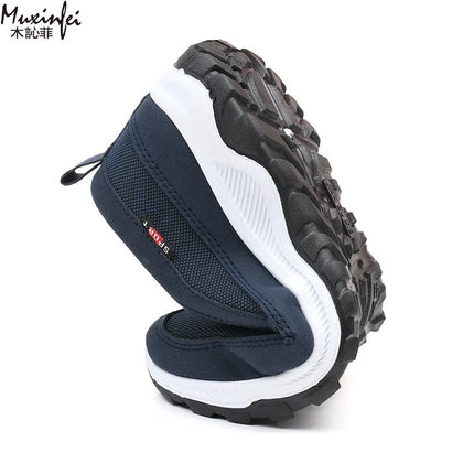 Scarpe da ginnastica da trekking da uomo, scarpe da ginnastica da viaggio ortopediche traspiranti, comode per attività all'aperto, escursioni, passeggiate